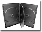 14mm Slim Quad DVD Box/ Black
